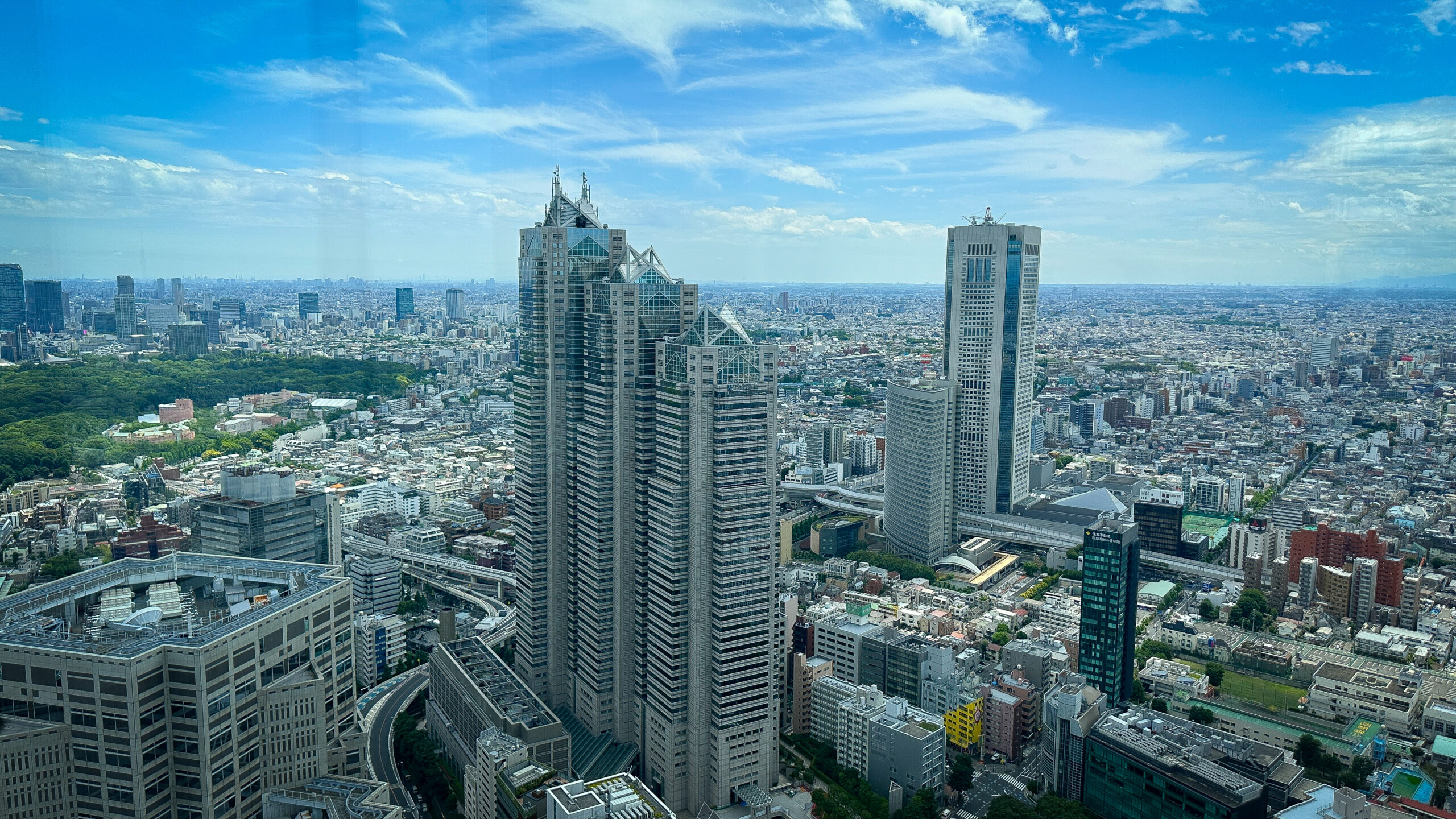 vista panoramica de la ciudad de tokio con muchos edificios altos